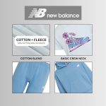 ⁦نيو بلانس بدلة رياضية للبنات من 3 قطع - طقم ملابس رياضية من مزيج القطن والصوف - بلوفر بغطاء للرأس وتيشيرت وبنطال رياضي (4-12)⁩ - الصورة ⁦4⁩