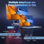 ⁦Naclud 15.6 Inch Laptops, Laptop Computers with 4GB RAM 128GB SSD, Celeron N5095 Quad-Core CPU(Up to 2.9GHz), 1920×1080 FHD IPS, Support WiFi6, 53Wh Battery, USB 3.2 * 3, HDMI, Type-C⁩ - الصورة ⁦7⁩