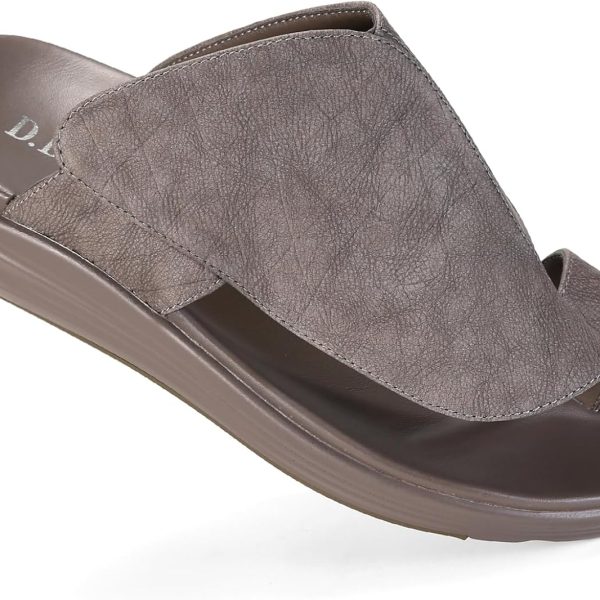 D.D.Star Slippers For Men, Big Size Comfortable And Memory Foam Sole Arabic Mens Thong Sandals Size 40 To 47.