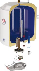 ⁦Saudi Ceramics Electric Water Heater -30L Vertical 1200W⁩ - الصورة ⁦2⁩