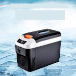 ⁦ثلاجة صغيرة للمكتب من بي بي اف في جيه ار دي دي، خفيفة الوزن ومزدوجة الاستخدام ومعزولة على شكل حرف C⁩ - الصورة ⁦3⁩