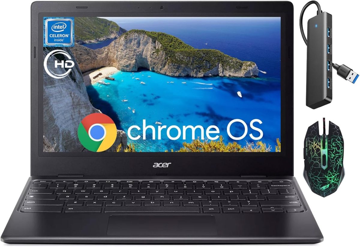 Acer Chromebook 311 Business Student Laptop, Intel Celeron N4500, 11.6" HD Display, 4GB RAM, 64GB eMMC, Wifi5, Bluetooth, Webcam, Mouse, Chrome OS