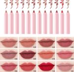 ⁦Gireatick 12 Colors High Pigmented Smooth Lip Liner Set, Long Lasting Fade Resistant Lip Pencil, Smudge-proof & Waterproof Red Nude Matte Velvet Lipstick Pen, Professional Lip Liner Set⁩ - الصورة ⁦6⁩