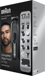 ⁦Braun MGK7491 Series 7 All-in-One Trimmer 17-in-1 Kit for Beard, Hair, Body & More⁩ - الصورة ⁦7⁩