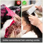 ⁦Serlium Root Comb Applicator - 160ml Lightweight Oil Bottle for Scalp Treatment and Hair Coloring with Graduated Scale Bottle Brush (White)⁩ - الصورة ⁦5⁩