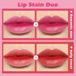 ⁦Excefore Lip Stain, 2 Pcs Vivid High Pigment Lip Tint, Long Lasting Moisturizing & Non-sticky Finish Water Lip Tint to Hydrate your Lips, 0.4 fl.oz⁩ - الصورة ⁦5⁩