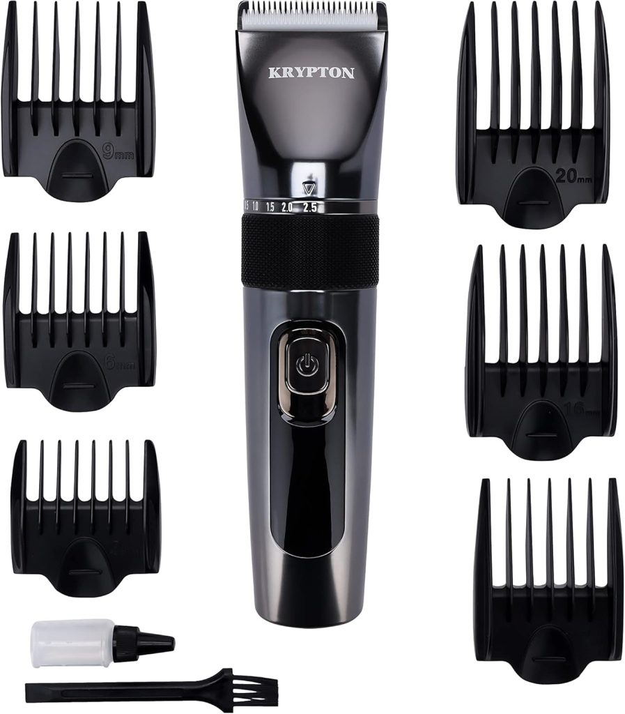 Krypton Digital Professional Hair and Beard Trimmer- KNTR5441| Electric Hair and Beard Trimmer with High Capacity Battery and Ceramic Blades