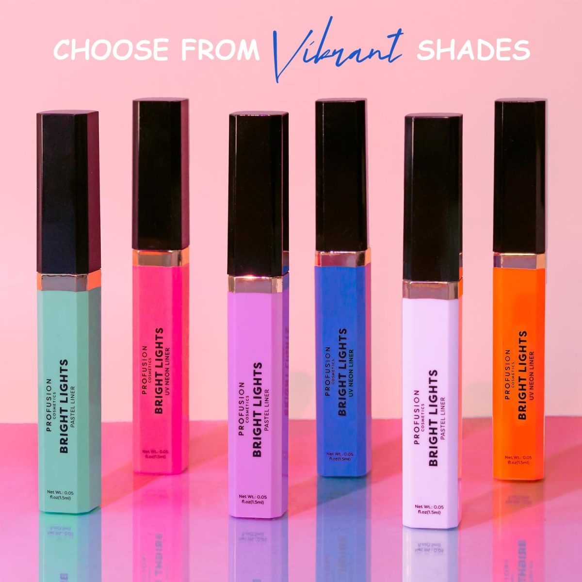 ⁦Profusion Cosmetics Bright Lights Neon & Pastel Graphic Liners, Blue⁩ - الصورة ⁦6⁩