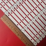 ⁦XYMJT 12pcs LED Backlight Strip For To/shi.ba 49'' TV 49L621U K490WDR A1 4708-K49WDR-A1212K11 4708-K49WDR-A1213K11, XYMJT150⁩ - الصورة ⁦2⁩