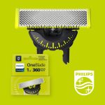 ⁦فيليبس شفرة بديلة اصلية 360 انوفيشن من ون بليد لماكينة الحلاقة الكهربائية هايبرد لتشذيب وتشذيب الحواف والحلاقة الستانلس ستيل المتين عبوة واحدة تكفي لمدة 4 اشهر موديل QP410/50⁩ - الصورة ⁦2⁩