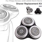 ⁦Dequate Shaver Head Compatible with Philips SH90 S9000 RQ10 RQ12 S9911 S9522 RQ1050 RQ1250 Replacement Electric Shaver Head Accessories⁩ - الصورة ⁦7⁩
