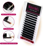 ⁦KOLYBEL Eyelash Extensions Easy Fan Lashes 0.07 Thickness C Curl 15mm Single Length Auto Blooming Lash Extension Volume Lashes Lasting Self Fanning Lashes(0.07-C,15mm)⁩ - الصورة ⁦3⁩