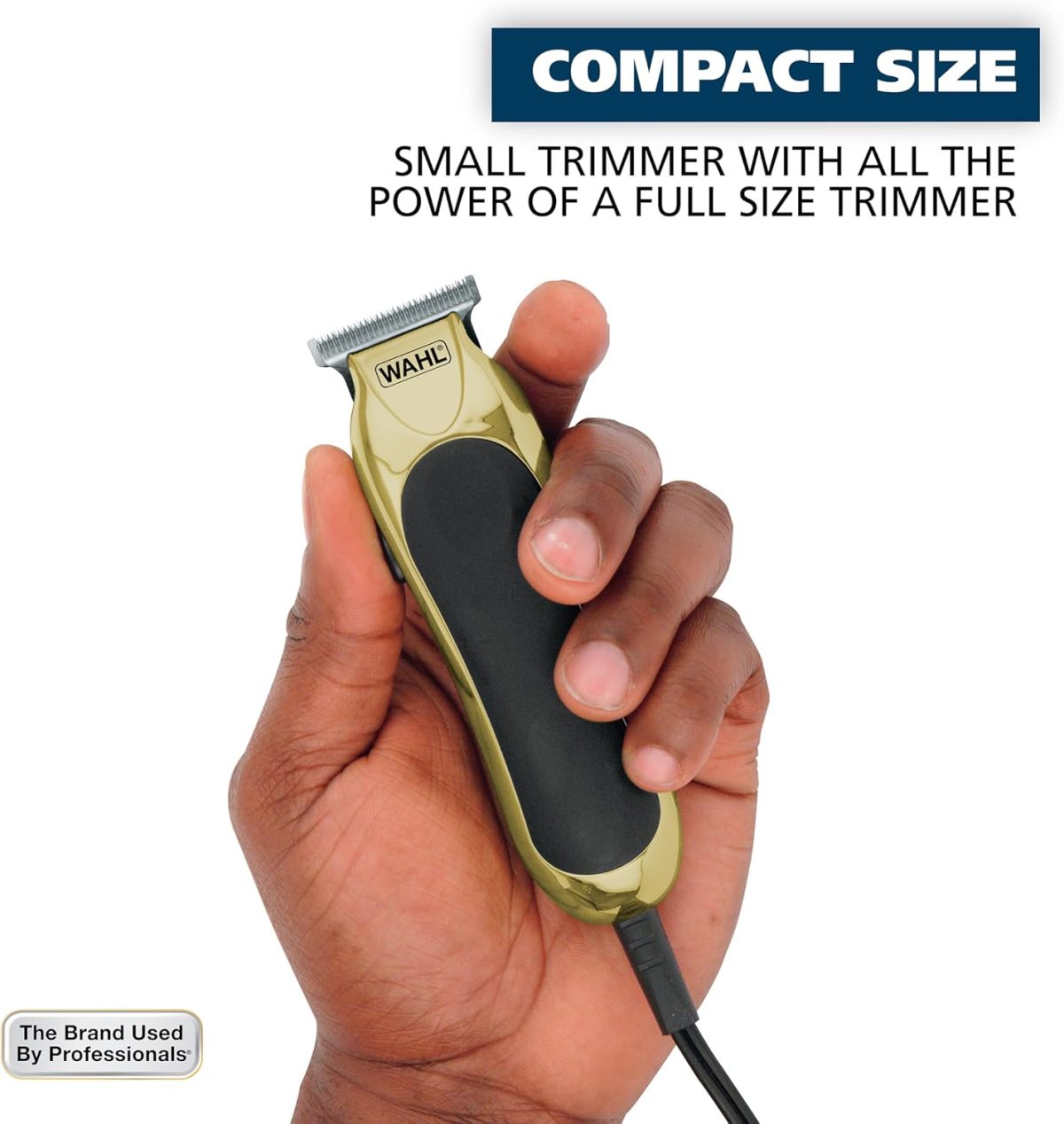 ⁦Wahl T-Pro Corded Compact Beard Trimmer with Diamond Finished T Blade for Bump Free Precision Outlining, Detailing, Trimming, and Shaving - Model 9307-300⁩ - الصورة ⁦5⁩
