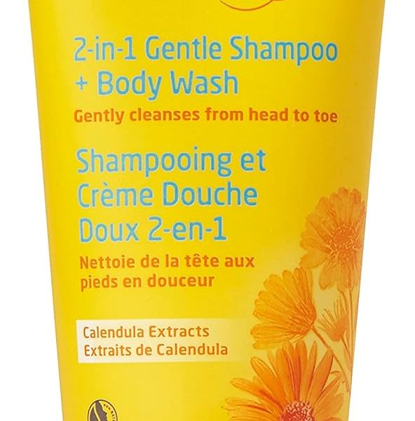 شامبو وغسول جسم كاليندولا من ويليدا، 200 مل، ابيض