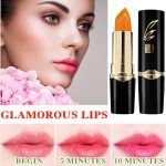 ⁦3Pcs Temperature Color Change Lipstick, Long Lasting Nourishing Moisturizing Lipgloss, Magic Temperature Color Changing Lipstick, Lip Gloss, Waterproof Matte Lip Balm Makeup⁩ - الصورة ⁦5⁩