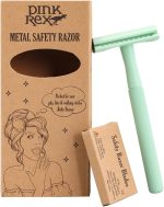 ماكينة حلاقة آمنة للنساء من بينك ريكس (لون أخضر سي جرين)