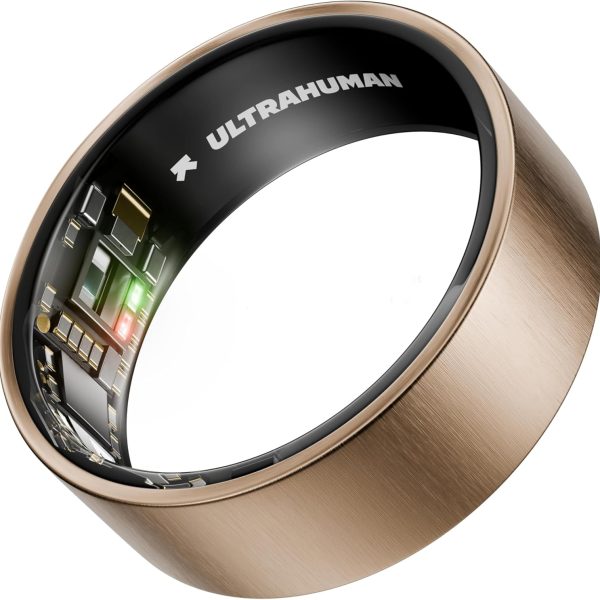 ULTRAHUMAN Ring AIR – Sleep and Fitness Tracker, Smart Ring for Men and Women, No app fee for standard features, Up to 6 days battery life (Size 8)