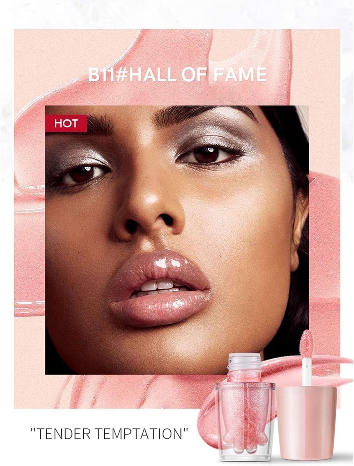 71WDhT3ugML._AC_SL1500_.jpg مجموعة احمر شفاه سائل مرطب من 5 قطع، مجموعة ملمع شفاه عاكس مقاوم للماء، احمر شفاه سائل عاكس لتفتيح الشفاه وتعزيز الشفاه والعناية بالشفاه، مجموعة مكياج تجميل لطيفة - الصورة 4