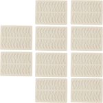 Kufoo 1mm Single Side Pattern Black Inkless Microblading Supplies, 10 PCS Microblading Practice Skin Silicon for Eyebrow Microblading Supplies Machine Parts 1mm Single