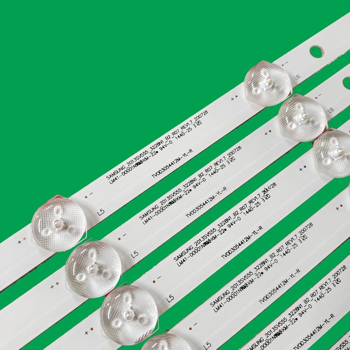 ⁦LED Backlight Strip for UA55H6203 2013SVS55 3228N1 UE55H6204 UE55H6273 UN55H6103 UN55J620D UN55H6153 UN55J620 UN55J6200⁩ - الصورة ⁦3⁩