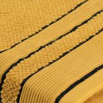 ⁦طقم قفازات حمام من القطن الفاخر مكون من قطعتين بلون أوكرى وأسود مقاس 15 × 21 سم AA7011123 من تيندانس⁩ - الصورة ⁦3⁩