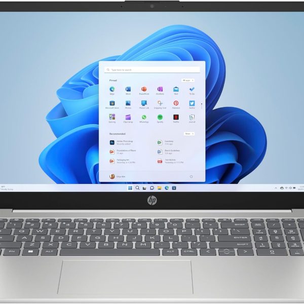 HP Laptop 15-fd0012nx, 15.6" FHD, Intel Core i3-1315U (13Th Gen), Intel UHD Graphics, 8GB RAM, 256GB SSD, En-Ar Keyboard, 2 Year Warranty, Windows 11 Home, Diamond white - 8F1P4EA