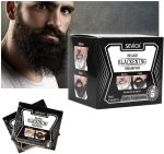 ⁦شامبو لتبييض اللحية من اتش دبليو دبليو جي اس اتش بلون اسود يدوم طويلا لمدة 4 اسابيع، منتجات مغذية طبيعية بدون تحفيز مصبوغ من اتش دبليو دبليو جي اس اتش - 10 قطع⁩ - الصورة ⁦3⁩