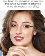 ماسكارا طبيعية خفيفة الوزن ومقاومة للماء وتدوم طويلاً للحصول على كثافة رموش كثيفة ومجعدة تخلق مظهرًا ثلاثي الأبعاد وتزيد من اتساع العينين اي اند وين أسود - الصورة 7