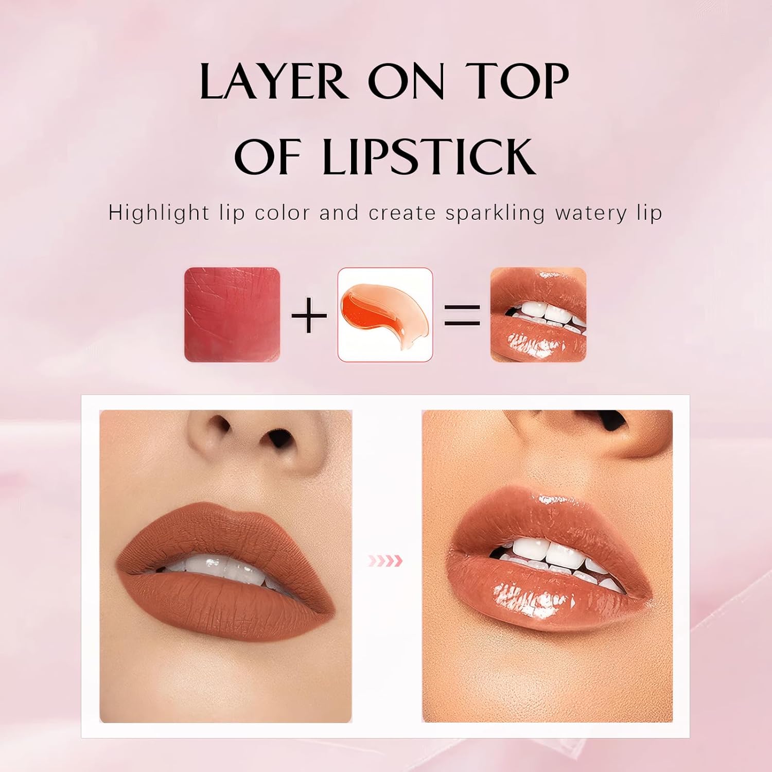 71Y4ppv1E-L._AC_SL1500_.jpg ملمع شفاه، مكياج شفاه بملمس ناعم وكريمي، ملون شفاه للنساء والفتيات، احمر شفاه يدوم طويلا، مكياج مرطب وغير لاصق - الصورة 5