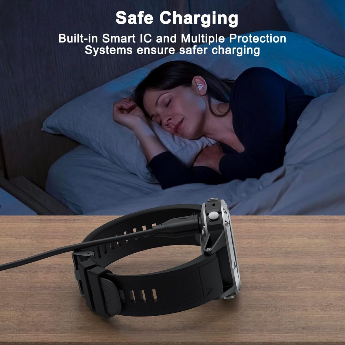 ⁦Zoye for Garmin Watch Charger, USB/Type C Charging Cable for Garmin Fenix 7 7S 7X 6 6S 6X 5 5S, Forerunner 945 45 45S 245 Music, Vivoactive 5 4 4S 3, Venu Sq 2 2S, Instinct (USB C 50CM)⁩ - الصورة ⁦7⁩