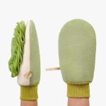 YelaJoy Deep Exfoliating Glove for Shower, Double-Sided Exfoliating Mitt,Massage Body Scrub Gloves for Home Spa, Eco Friendly loofah Sponge, Dead Skin Remover & Body Scrubber Exfoliator (Green)