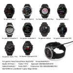 ⁦Zoye for Garmin Watch Charger, USB/Type C Charging Cable for Garmin Fenix 7 7S 7X 6 6S 6X 5 5S, Forerunner 945 45 45S 245 Music, Vivoactive 5 4 4S 3, Venu Sq 2 2S, Instinct (USB C 50CM)⁩ - الصورة ⁦6⁩