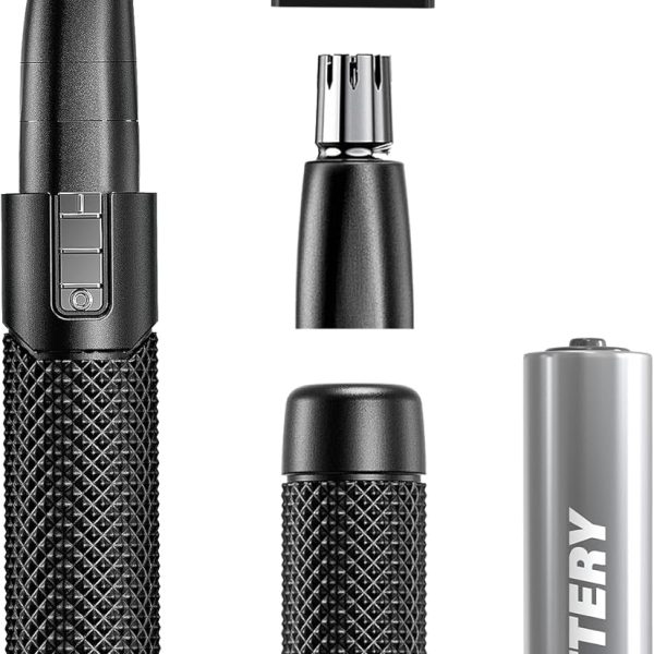 WAHL Manscaper ® 2 in 1 Lithium Battery Tactical® Dual Sided Eyebrow and Nose Hair Trimmer for Men