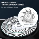 ⁦SweetLF Electric Razor for Men, 120 Min Shaving, Fast UK Adapter (1H Charging),100% Waterproof, Wet & Dry Rotary Shavers for Men with Pop-up Trimmer, LED Display⁩ - الصورة ⁦3⁩