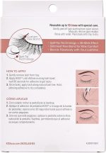 رموش صناعية لاش كوتير، مجموعة نيكد دراما من كيس، بتصميم كامل منفوش ثلاثي الابعاد قابلة لاعادة الاستخدام ومتوافقة مع العدسات اللاصقة، مزودة بشريط لاصق مرن وتقنية الاطراف المنقسمة، نمط كشكش، 4 ازواج - الصورة 3