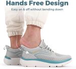 ⁦FitVille Men's Wide Walking Shoes Athletic Sneakers Lightweight Workout Slip-on Shoes for Flat Feet - Cloud Strider V1⁩ - الصورة ⁦5⁩