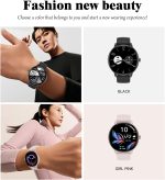 ⁦ساعة ذكية | ساعات ذكية للرجال | شاشة HD 1.38 انش | مكالمات بلوتوث | مقاومة للماء IP67 | حواف رفيعة للغاية | متوافقة مع iOS واندرويد (اسود)⁩ - الصورة ⁦8⁩