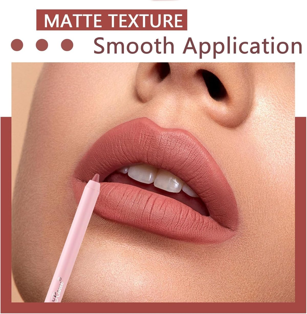 ⁦Gireatick 12 Colors High Pigmented Smooth Lip Liner Set, Long Lasting Fade Resistant Lip Pencil, Smudge-proof & Waterproof Red Nude Matte Velvet Lipstick Pen, Professional Lip Liner Set⁩ - الصورة ⁦2⁩
