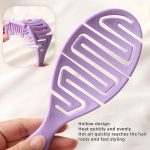 فرشاة فك تشابك الشعر من تول هاوس، مشط تصفيف مجعد، مشط شعر ناعم، رطب وجاف، للشعر الكثيف والمجعد والرطب، مناسبة لجميع انواع الشعر - الصورة 5