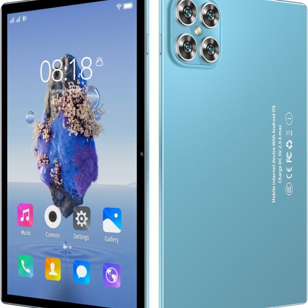 تابلت اندرويد 10.1 انش من اس واي سي جي كيو بذاكرة RAM 6GB وسعة تخزين 128GB وشاشة لمس HD IPS 1280×800 ومكالمات هاتفية مع شريحتين اتصال وشبكة 5G وبلوتوث وكاميرا مزدوجة وواي فاي ازرق