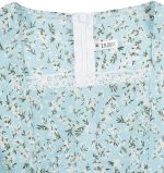 ⁦زي تنكري مستوحى من العصور القديمة للبنات، فستان براري بأكمام طويلة مزين بنمط زهور بتصميم مستوحى من الحقبة الاستعمارية للبنات بلون بينك من نووكي⁩ - الصورة ⁦7⁩