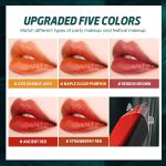 ⁦مجموعة احمر شفاه من 10 الوان مع مراة مدمجة، احمر شفاه مرطب يدوم طويلا، كوب احمر غير لاصق، تركيبة ناعمة، هدية مكياج، لم يتم اختباره على الحيوانات⁩ - الصورة ⁦2⁩