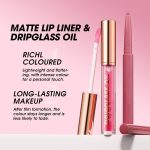 ⁦Lip Makeup Set, Matte Lip Liner With Nourishing Lip Oil Lip Gloss Set, Long-Lasting And Hydrating 2 IN 1 Makeup Set, Beauty Daily Cosmetics Gift for Girls⁩ - الصورة ⁦4⁩
