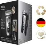 ⁦Braun Series 9 Shaver 9477Cc 4+1 Pro Head - Pro Electric Shaver With Mobile Charging Powercase, Silver⁩ - الصورة ⁦10⁩
