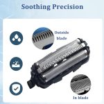 ⁦رويكسن رؤوس بديلة لماكينة الحلاقة الكهربائية ES9087، مجموعة شفرات قطع متوافقة مع ES-ST2T ES-LT41 ES-LT71 ES-ST25...⁩ - الصورة ⁦2⁩