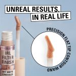 ⁦Makeup Revolution IRL Filter Finish Concealer, Medium to Full Coverage, Matte Finish, C0.5, Fair Skin Tones, 6g⁩ - الصورة ⁦4⁩