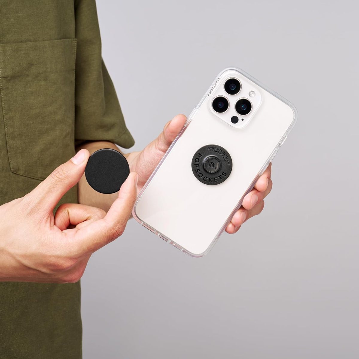 ⁦Popsockets: Popgrip With Swappable Top For Phones & Tablets - Black⁩ - الصورة ⁦6⁩