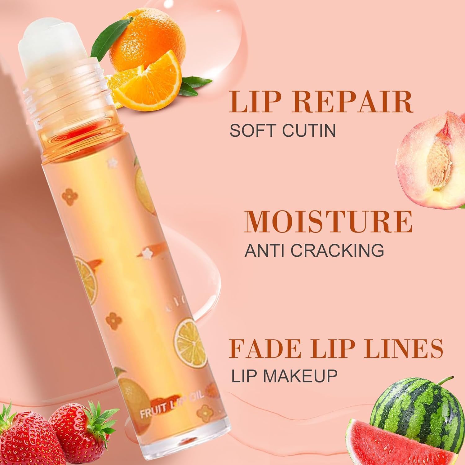 71fZRtZYETL._AC_SL1500_.jpg مجموعة ملمع شفاه بزيت الفاكهة المرطب من لبويلوف، مجموعة ملمع شفاه مرطب، احمر شفاه سائل شفاف يدوم طويلا، نكهات فاكهية، زيت شفاه لامع، هدايا تجميل للفتيات المراهقات - الصورة 7