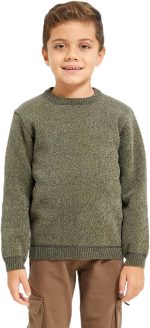 REDTAG Boys Chenille With Fleece Lining Bonded Pullover