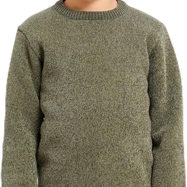 REDTAG Boys Chenille With Fleece Lining Bonded Pullover